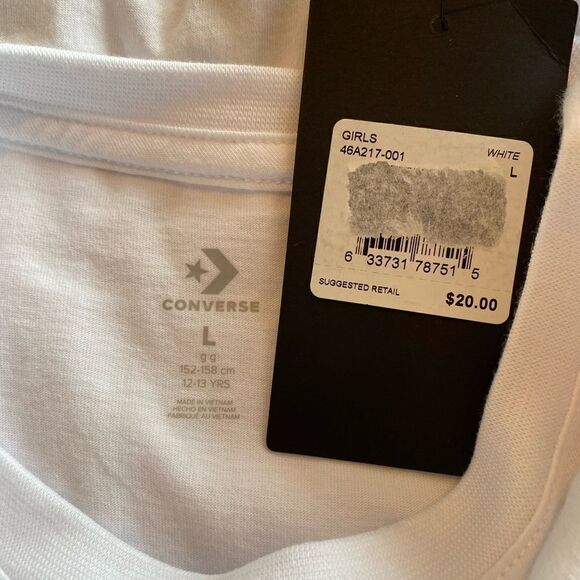 CONVERSE GIRLS LARGE TSHIRT - Picture 3 of 3